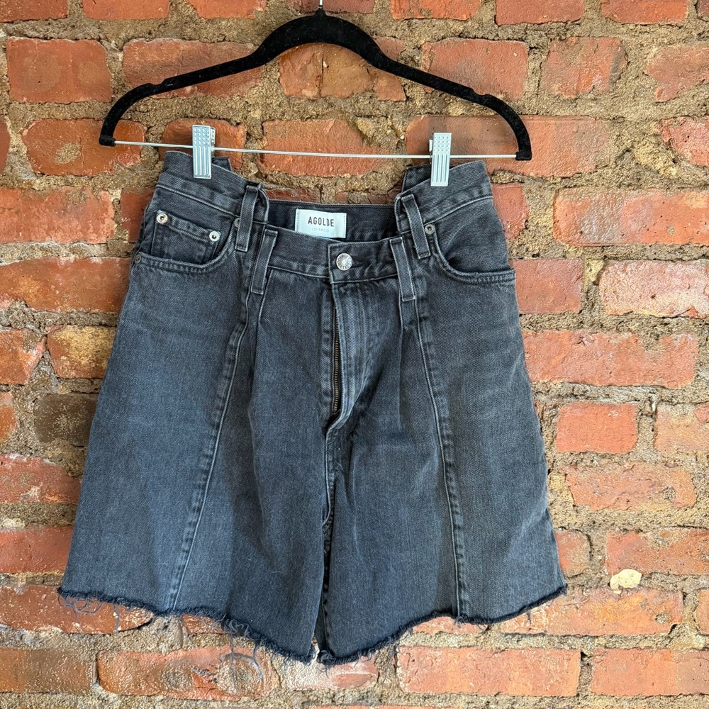 Agolde Women's Charcoal Jean Shorts